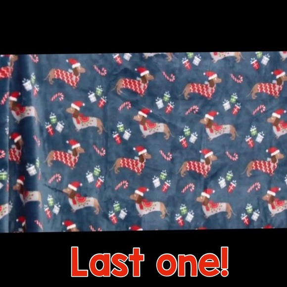 Berkshire Dachshund Weiner Dog Blue Blanket Throw - Picture 6 of 10